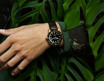 a watch on an arm